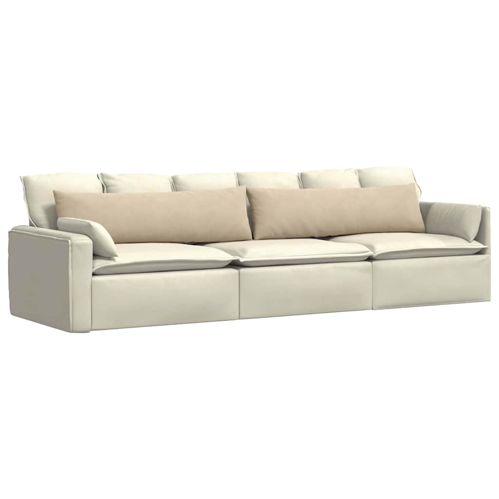 Sofakissen 2 Stück Taupe 50 x 30 cm Stoff