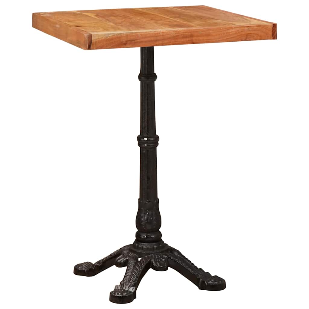 Bistrotisch 60x60x77 cm Raues Mangoholz