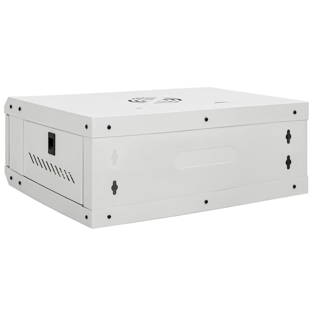 Netzwerkschrank mit Speicher Grau 60 x 45 x 28 cm Stahl
