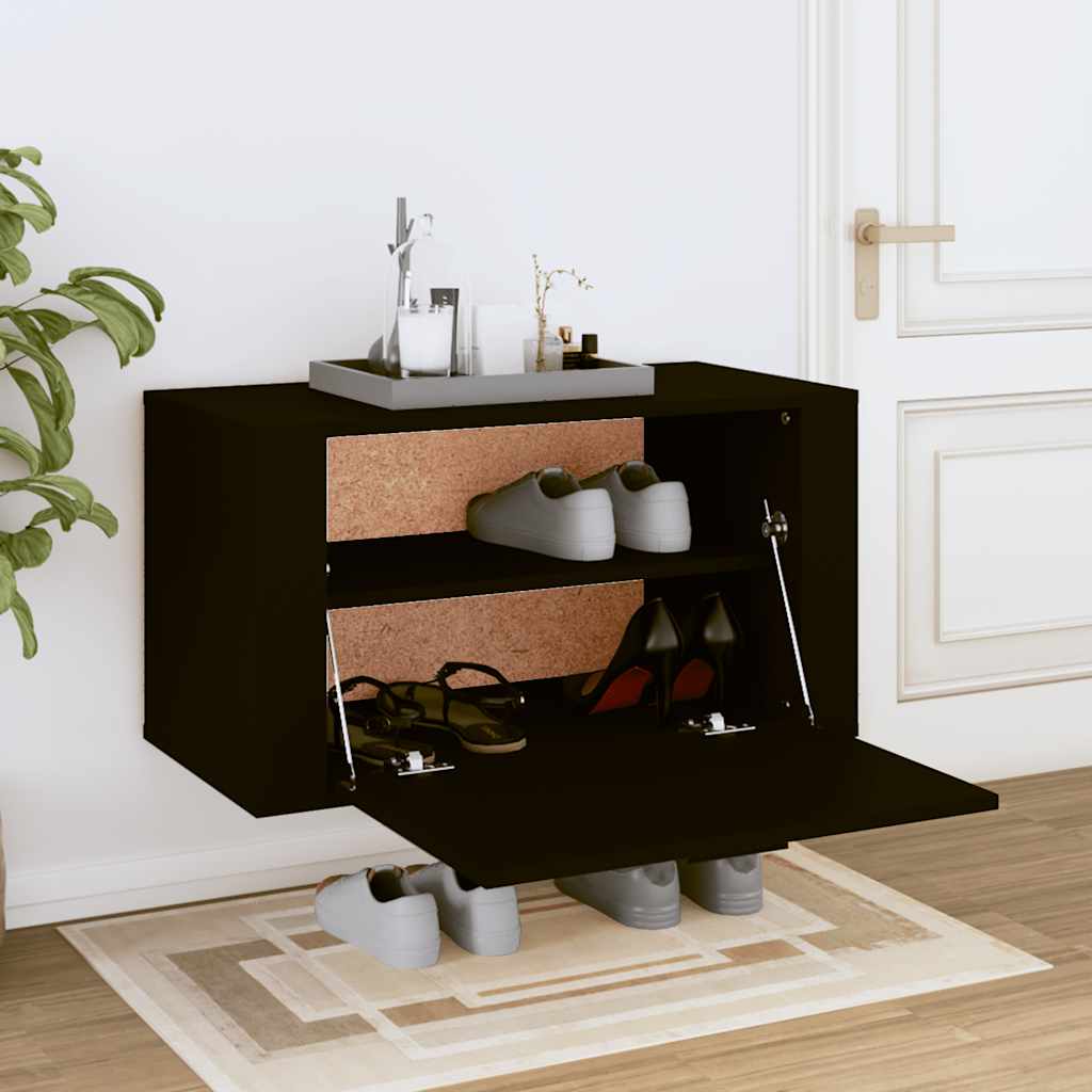 Wand-Schuhschrank Weiß 70x35x38 cm Holzwerkstoff