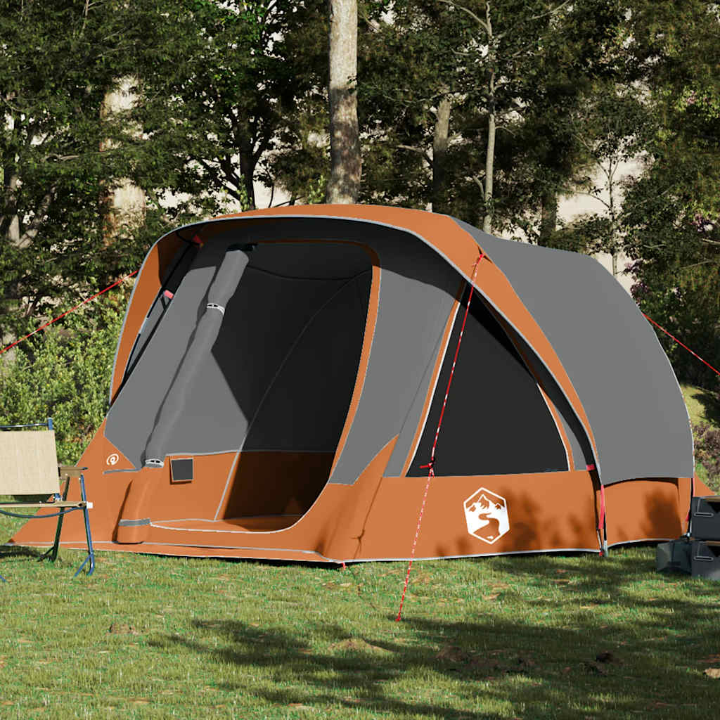 Campingzelt 4 Personen Grün Wasserdicht