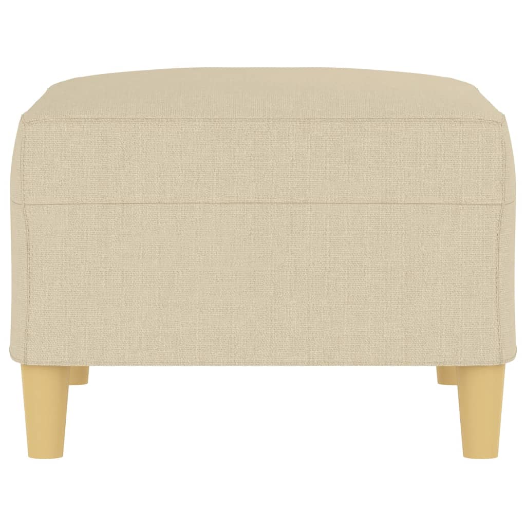 Fußhocker Hellgrau 60x50x41 cm Stoff