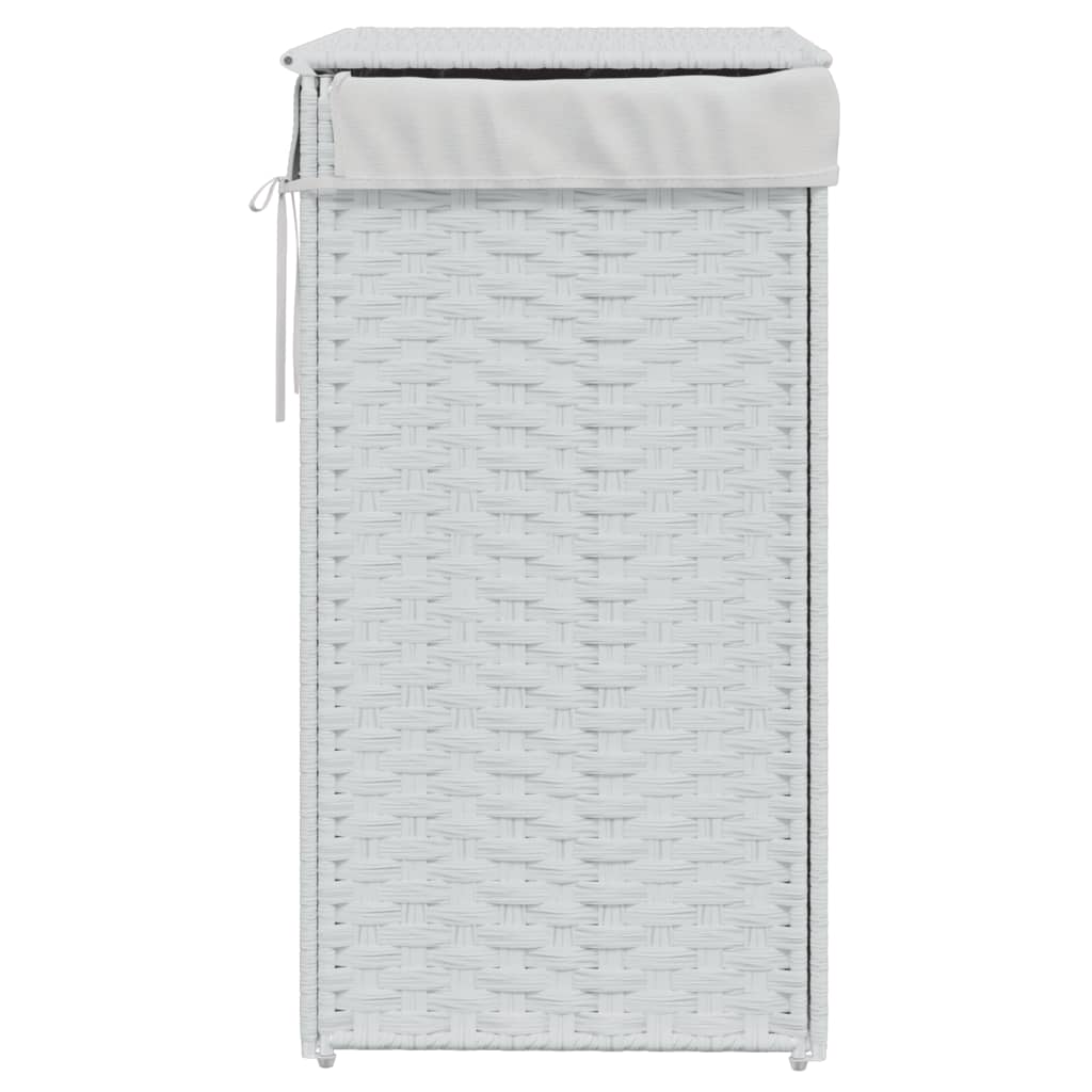 Wäschekorb mit Deckel 46x33x60 cm Poly Rattan