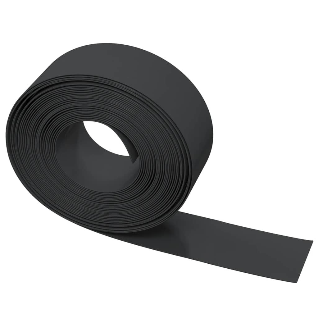 Gartenumrandung 25 m 10 cm PE Grau