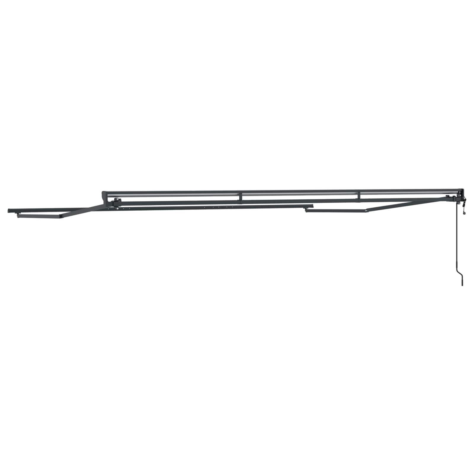 Markisenrahmen Verstellbar Weiß 2,5 x 2 m Stahl