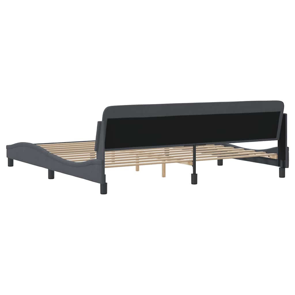 Bettgestell "Dover" Hellgrau 80x200 cm Samt