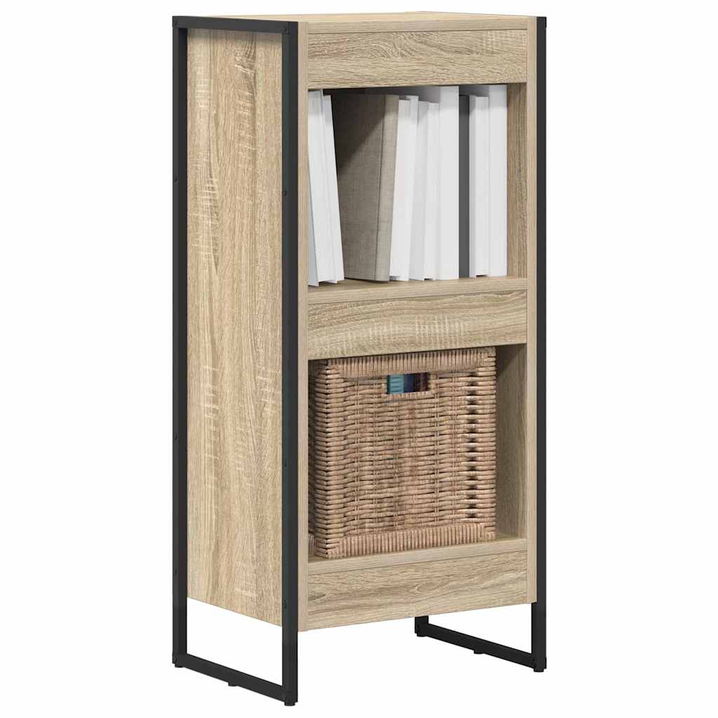 Bücherregal 2 pcs Schwarz Eichen-Optik 60 x 30 x 189,5 cm