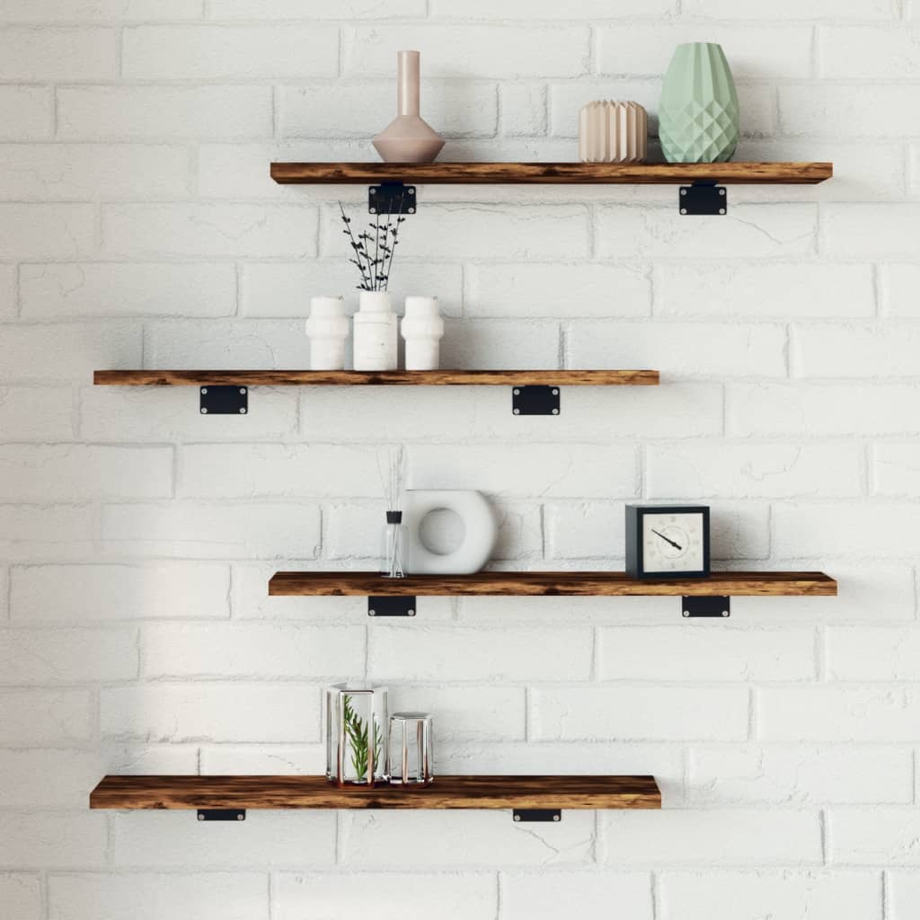 Bücherregal-Bretter 4 Stk. Weiß 40x10x1,5 cm Holzwerkstoff
