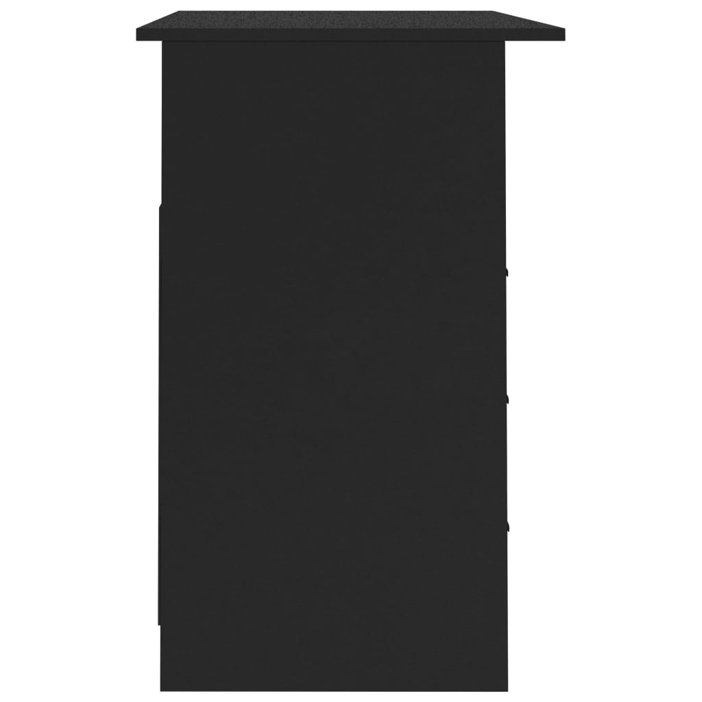 Schreibtisch mit Schubladen Weiß 110x50x76 cm Holzwerkstoff