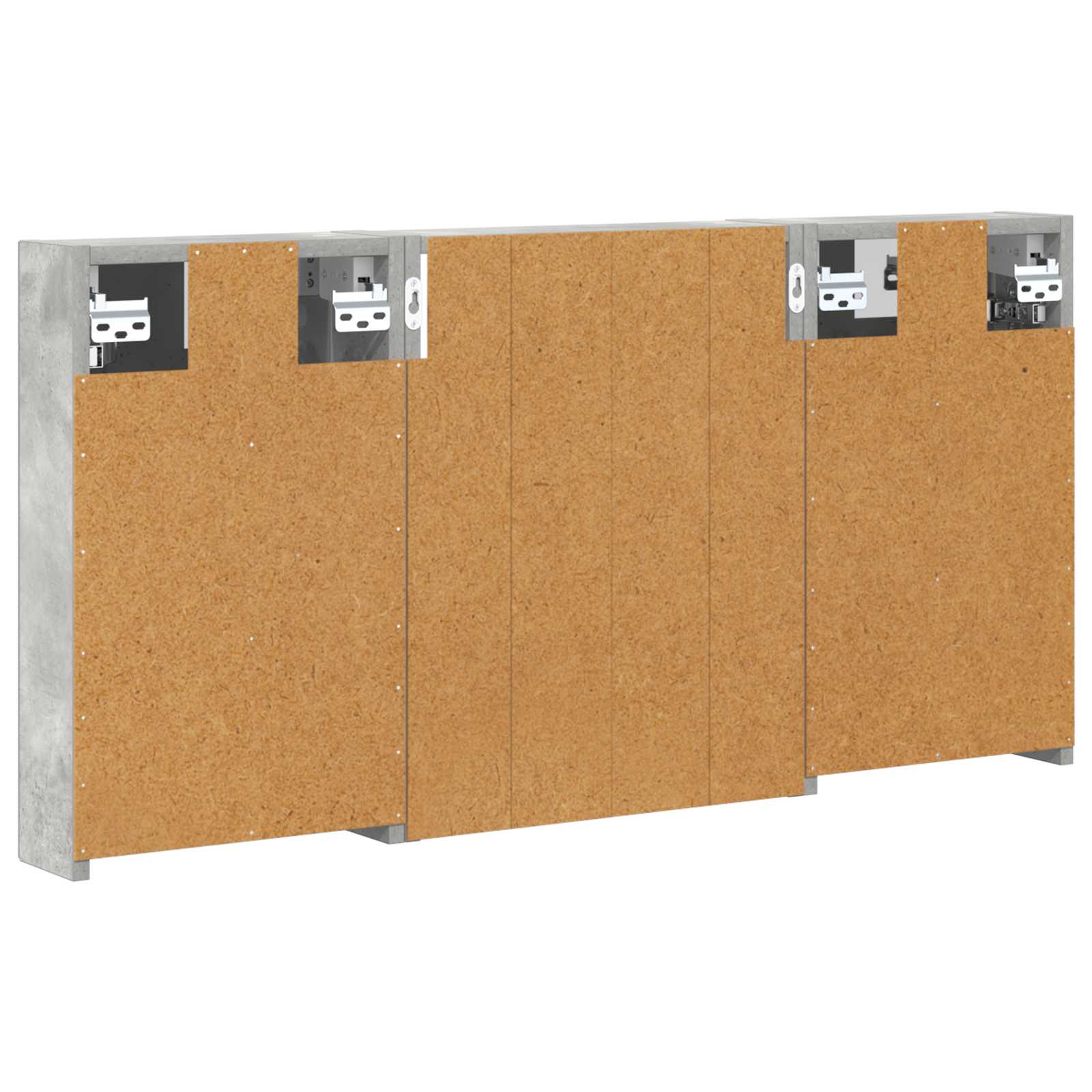 Badezimmerschrank-Set 3 pcs 80 x 10,5 x 50 cm Holzwerkstoff