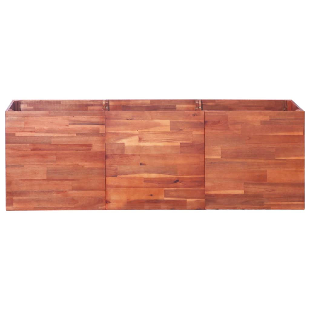 Garten-Hochbeet Akazienholz 200x50x50 cm