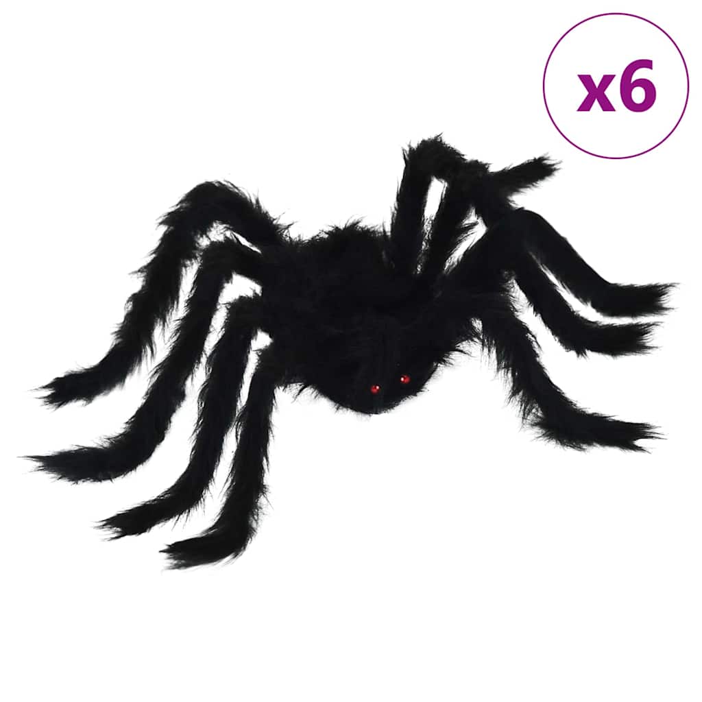 Halloween Spinnen Dekoration 3 pcs Schwarz 200 cm