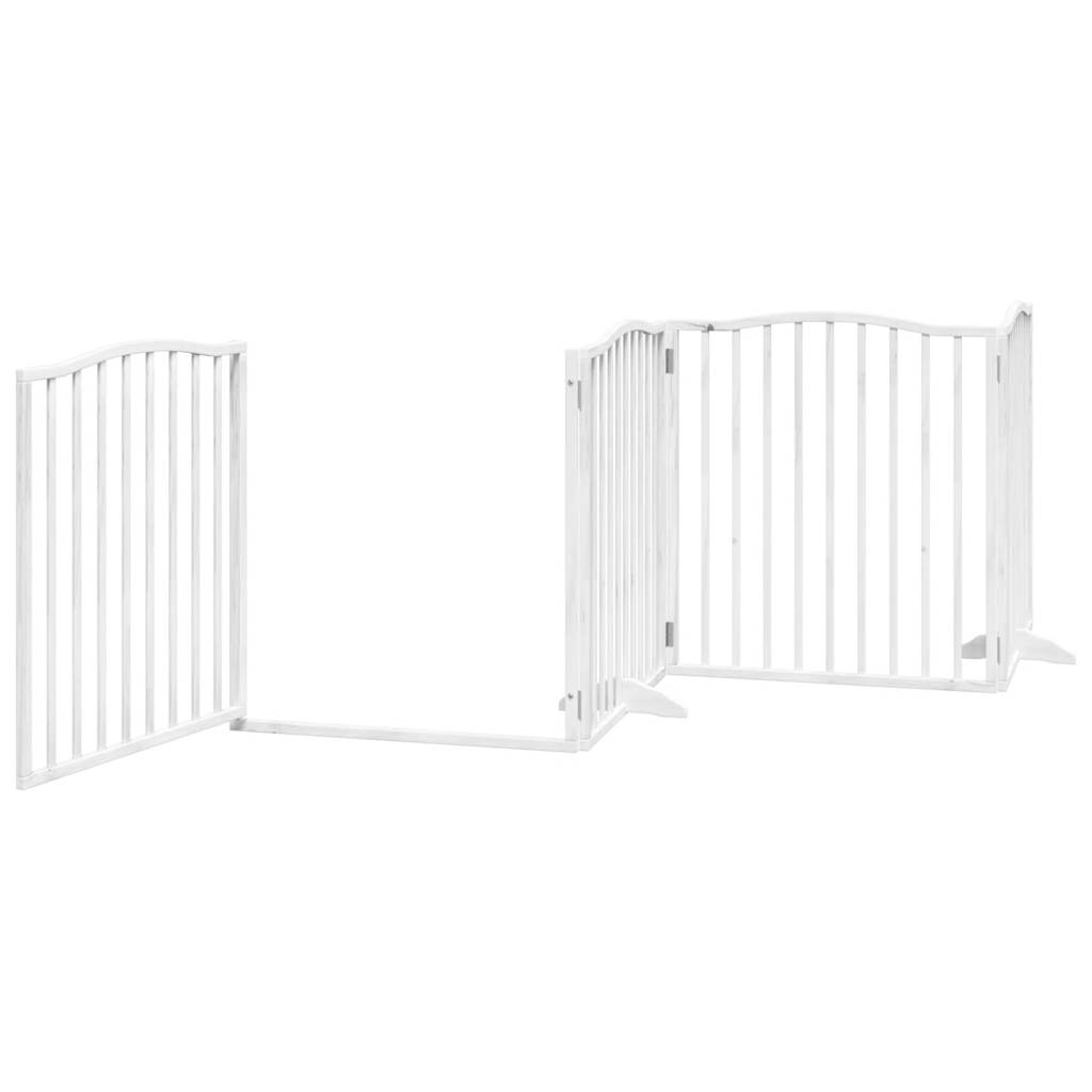 3-tlg. Hundetor Faltbar 150 cm Pappelholz