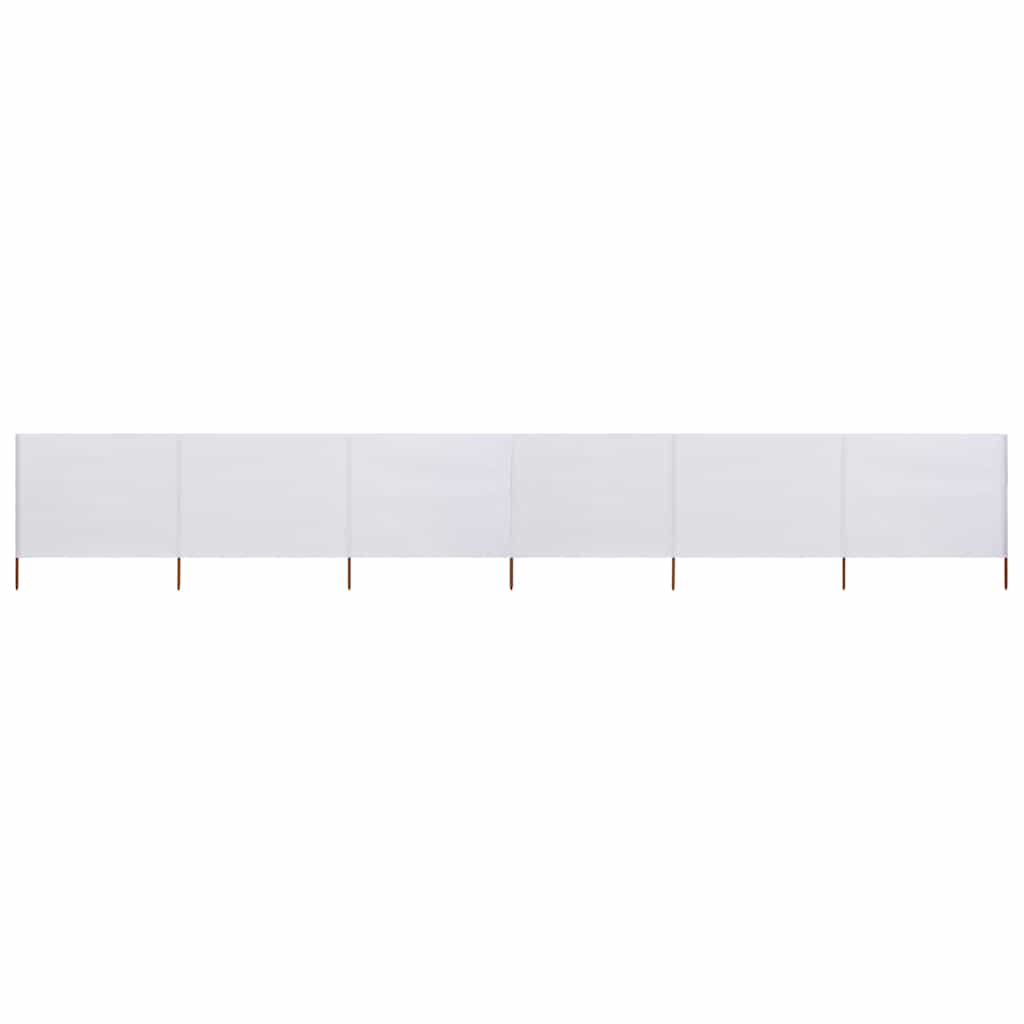 3-teiliges Windschutzgewebe 400 x 120 cm Weiß