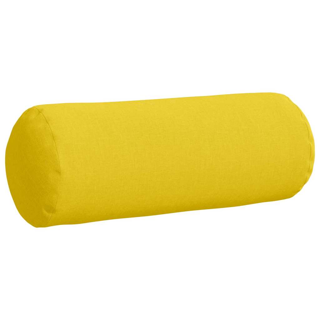 Bolsterkissen 2 Stück Hellgrau Ø 15 x 40 cm Stoff