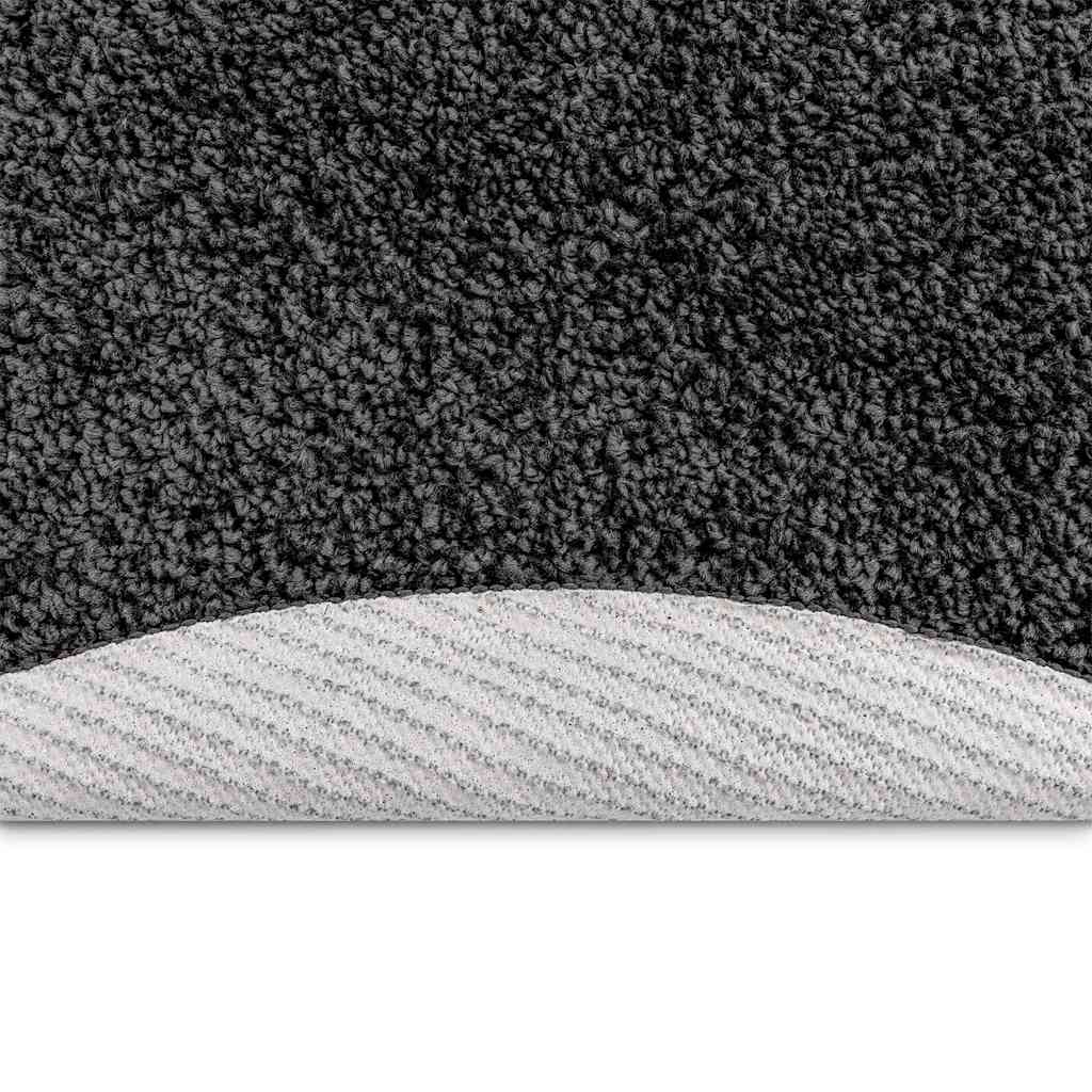 Anti-Rutsch Shaggy Teppich Dunkelgrau 200 x 200 cm PP