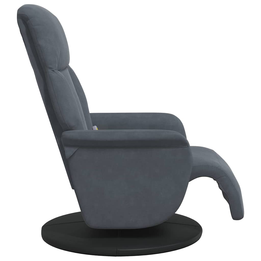 Massage Relaxsessel Dunkelgrau 91 x 71 x 105 cm Samt