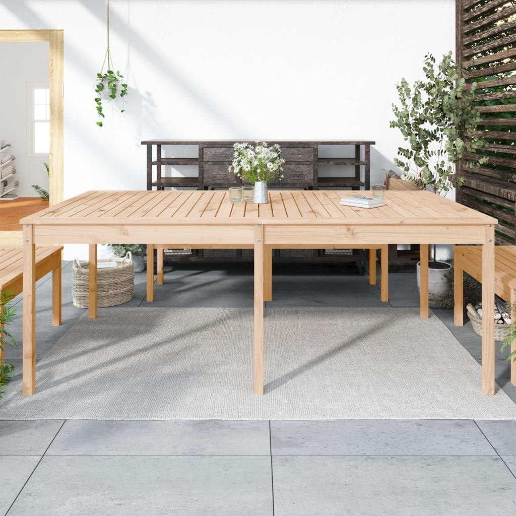 Gartentisch 82,5x82,5x76 cm Massivholz Kiefer