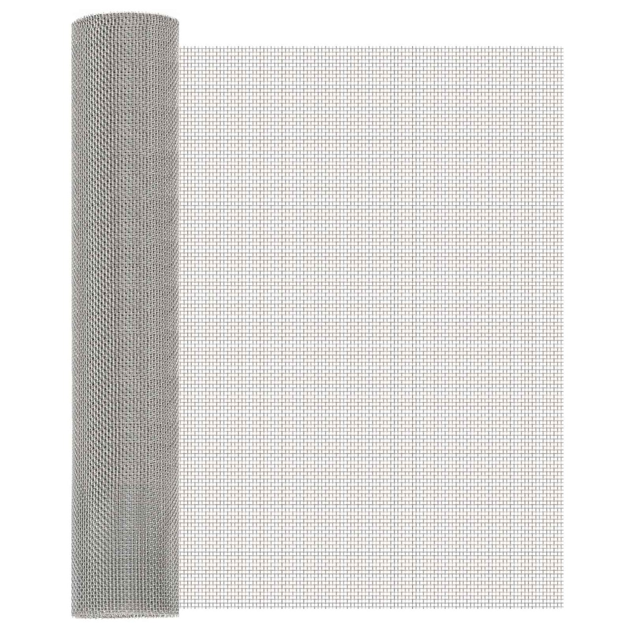 Mesh Bildschirm 20 x 500 cm 20 Mesh Edelstahl 201 Silber