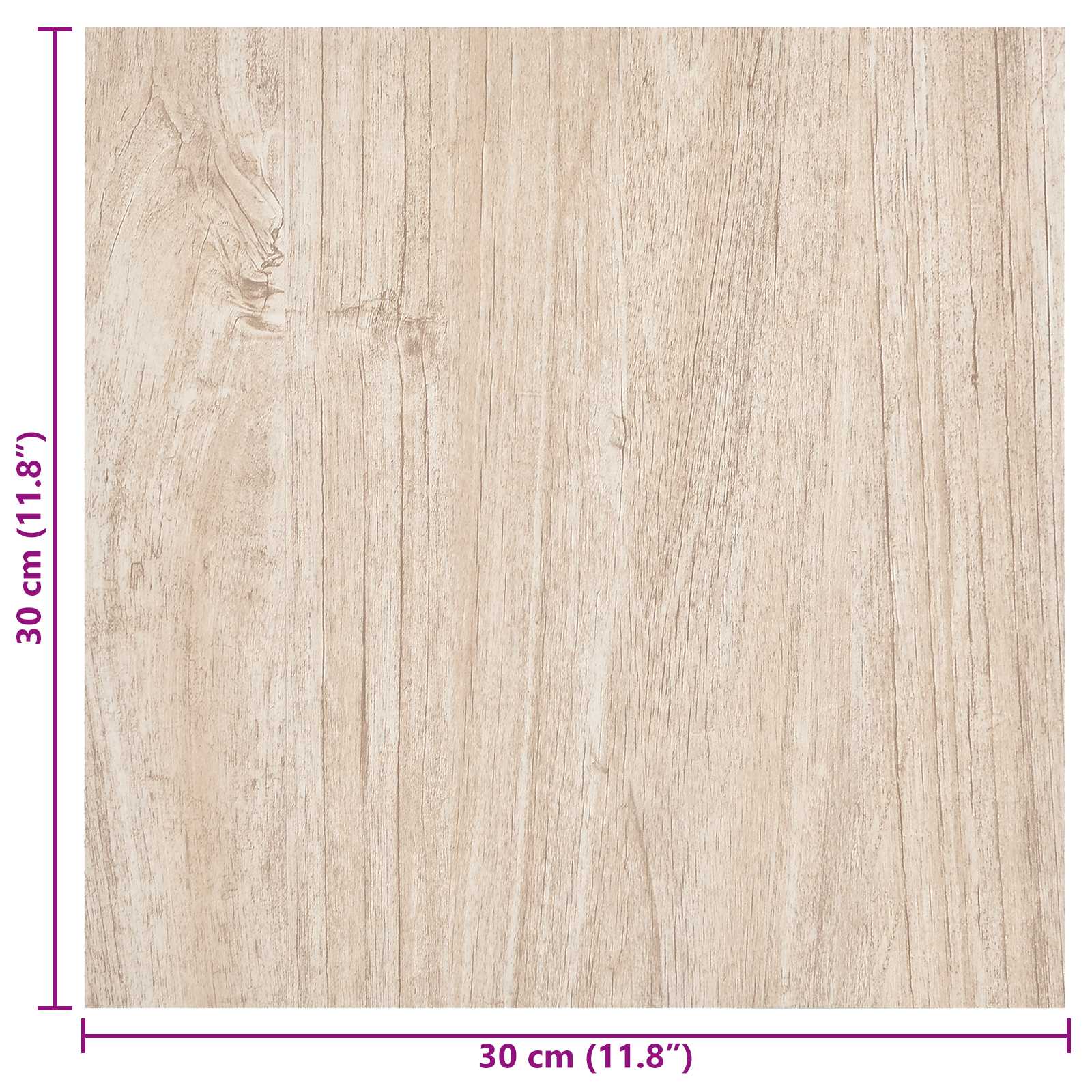 Selbstklebende Bodenplanken 30,5 x 30,5 cm 20 pcs PVC Betongrau