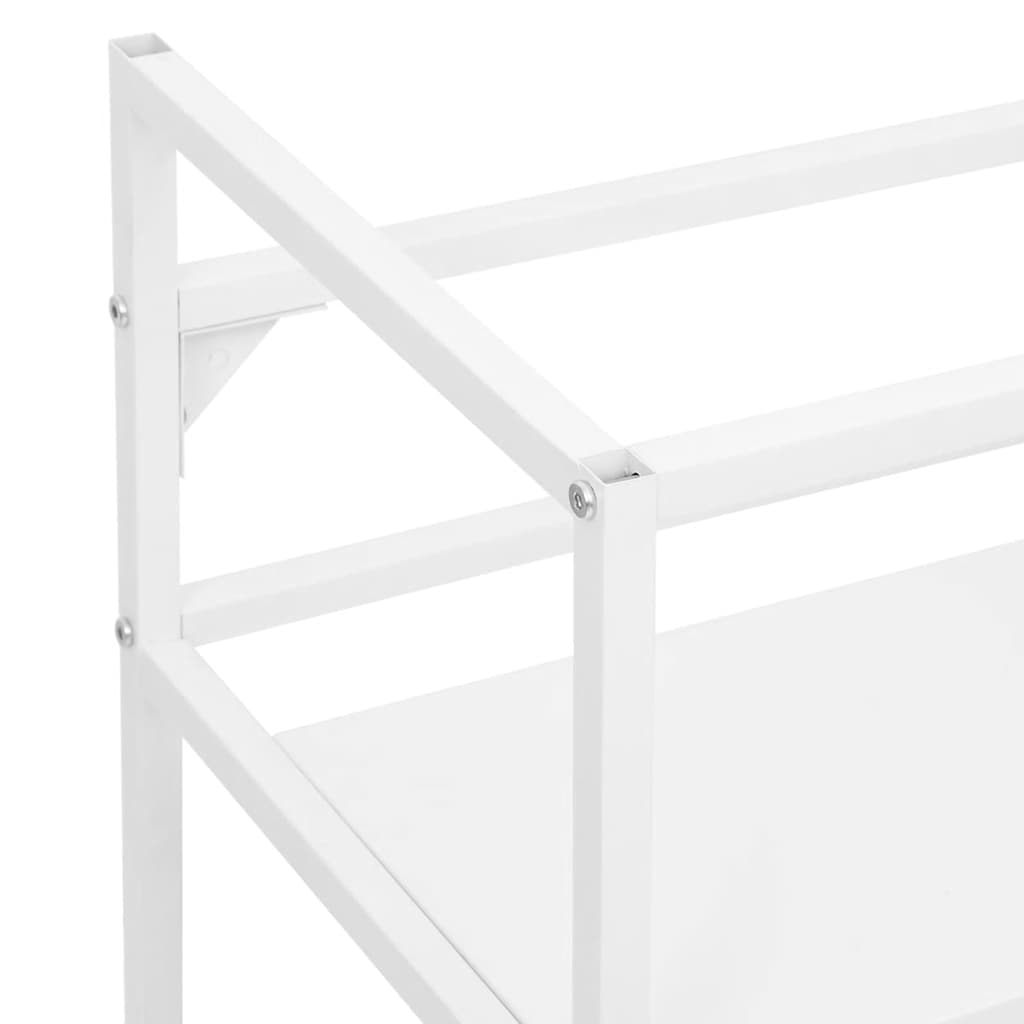 Badezimmer Waschtischgestell Weiß 40x38x83 cm Eisen