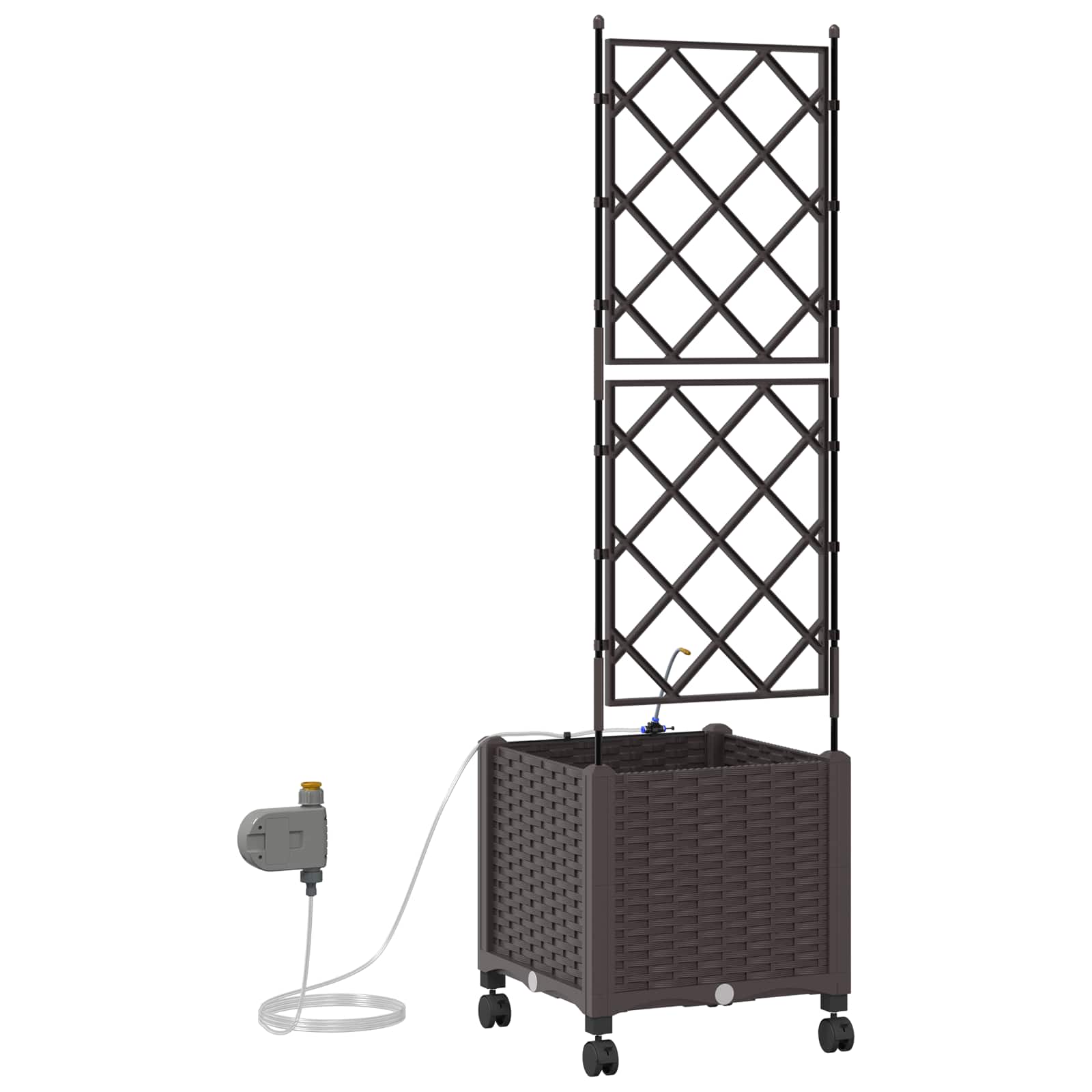 Garten-Pflanzgefäß 4 Stk. Braun 160 x 40 x 22 cm PP