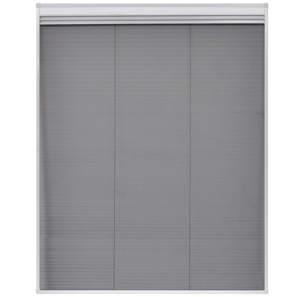 Plisse Insektenschutzfenster mit Jalousie Aluminium 160×80 cm