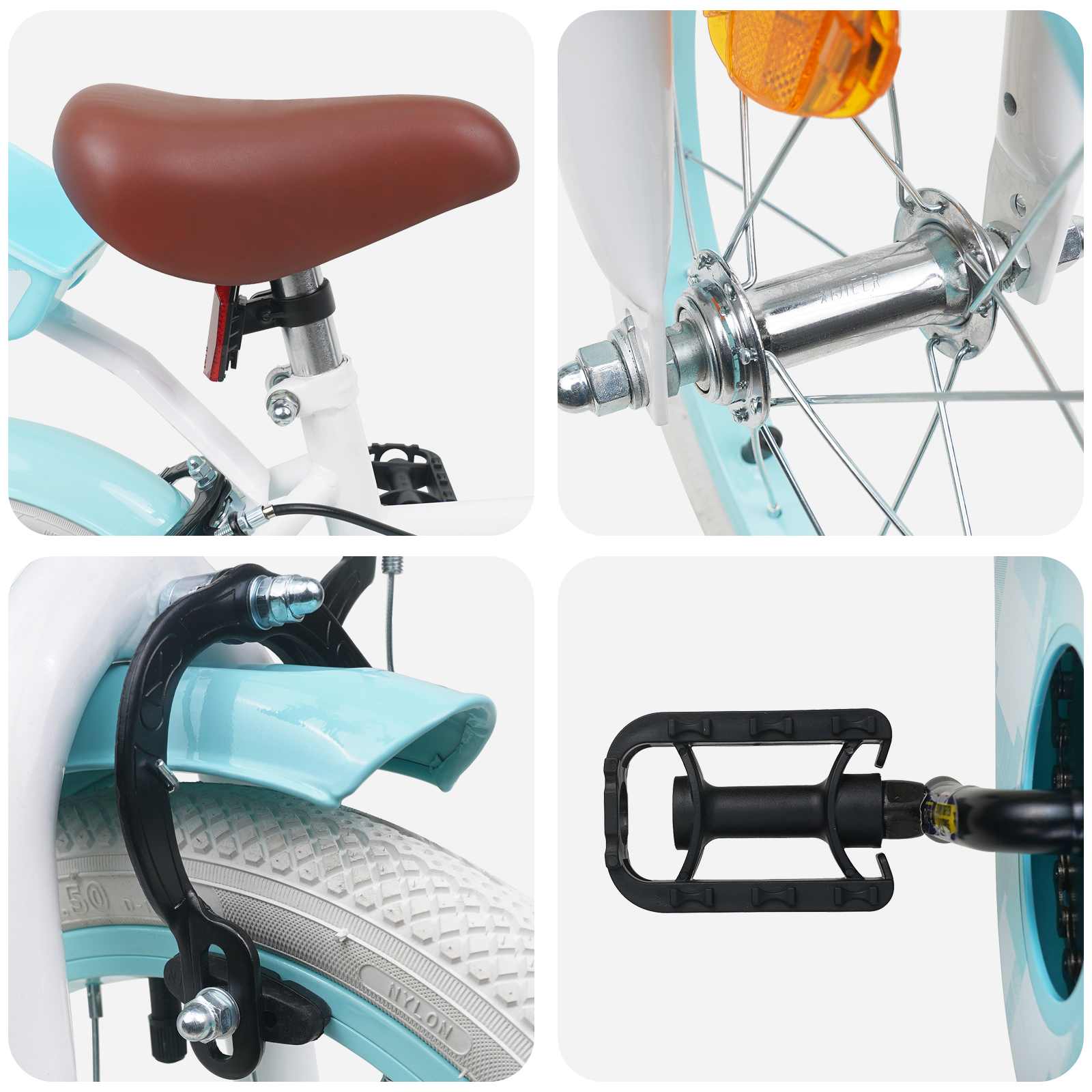 Kinderfahrrad 12 Zoll für 2-4 Jahre alt Hellrosa