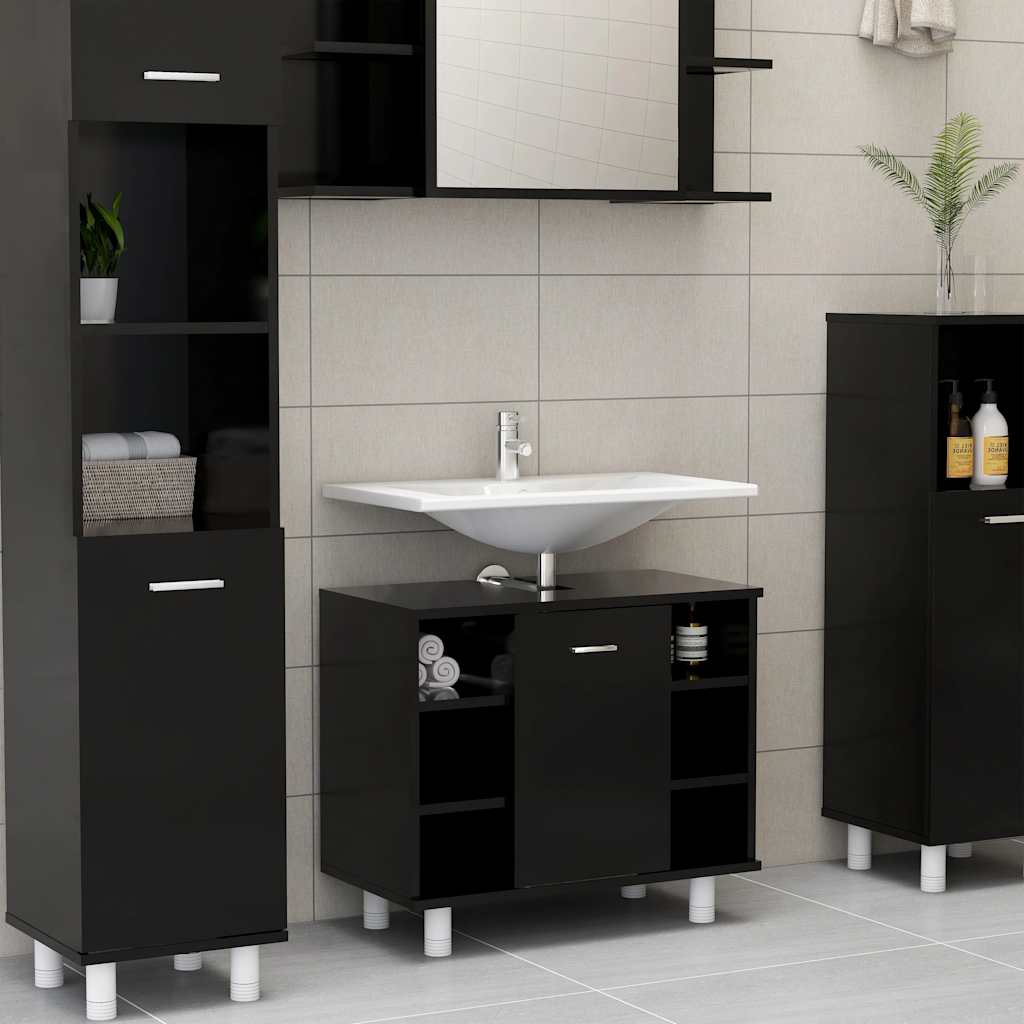 Badezimmerschrank Weiß 60x32x53,5 cm Holzwerkstoff