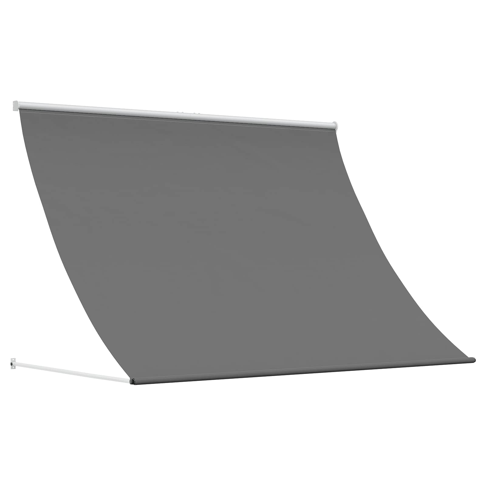 Einziehbare Markise 150×150 cm Blau und Weiß