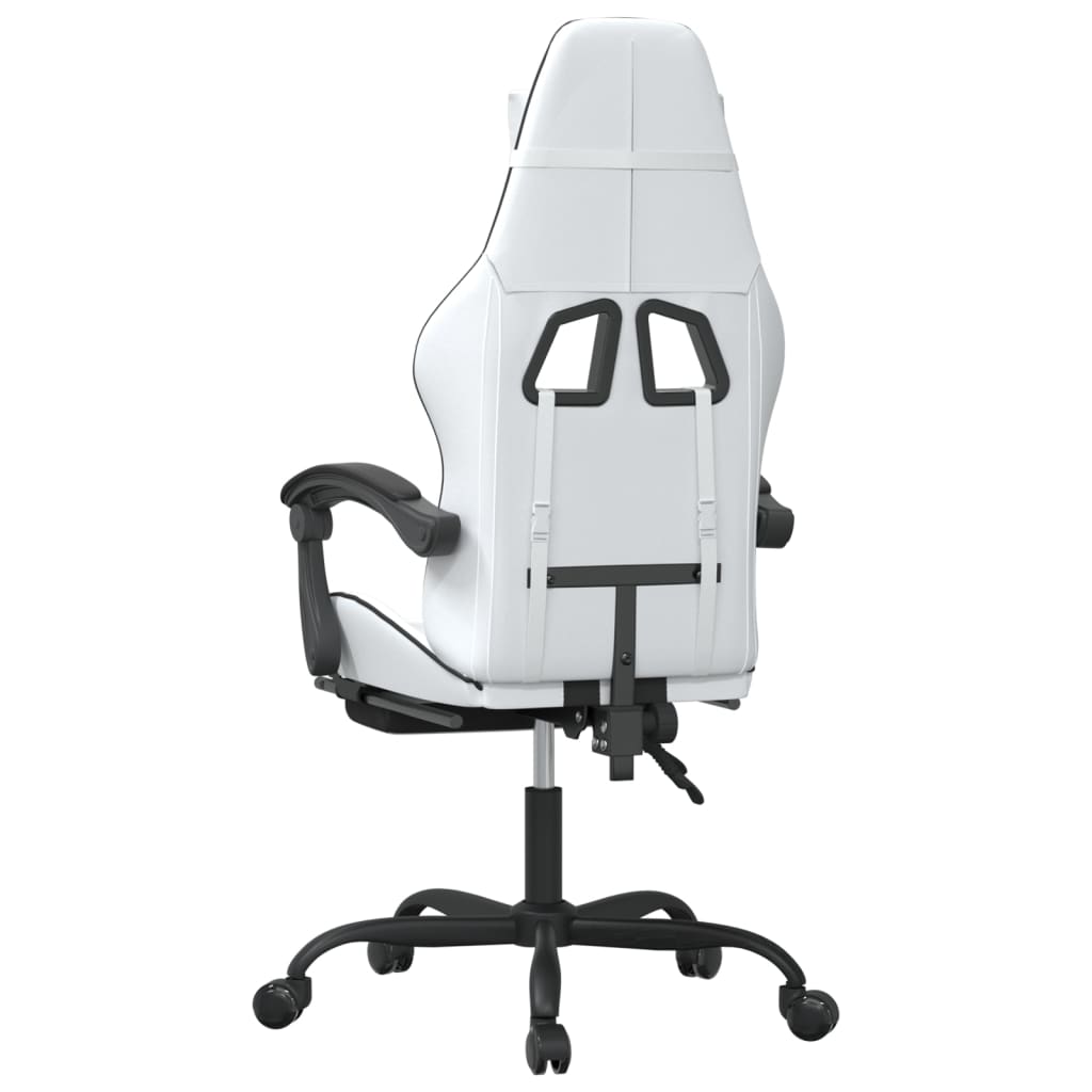 Gaming-Stuhl Drehbar Schwarz und Blau Kunstleder