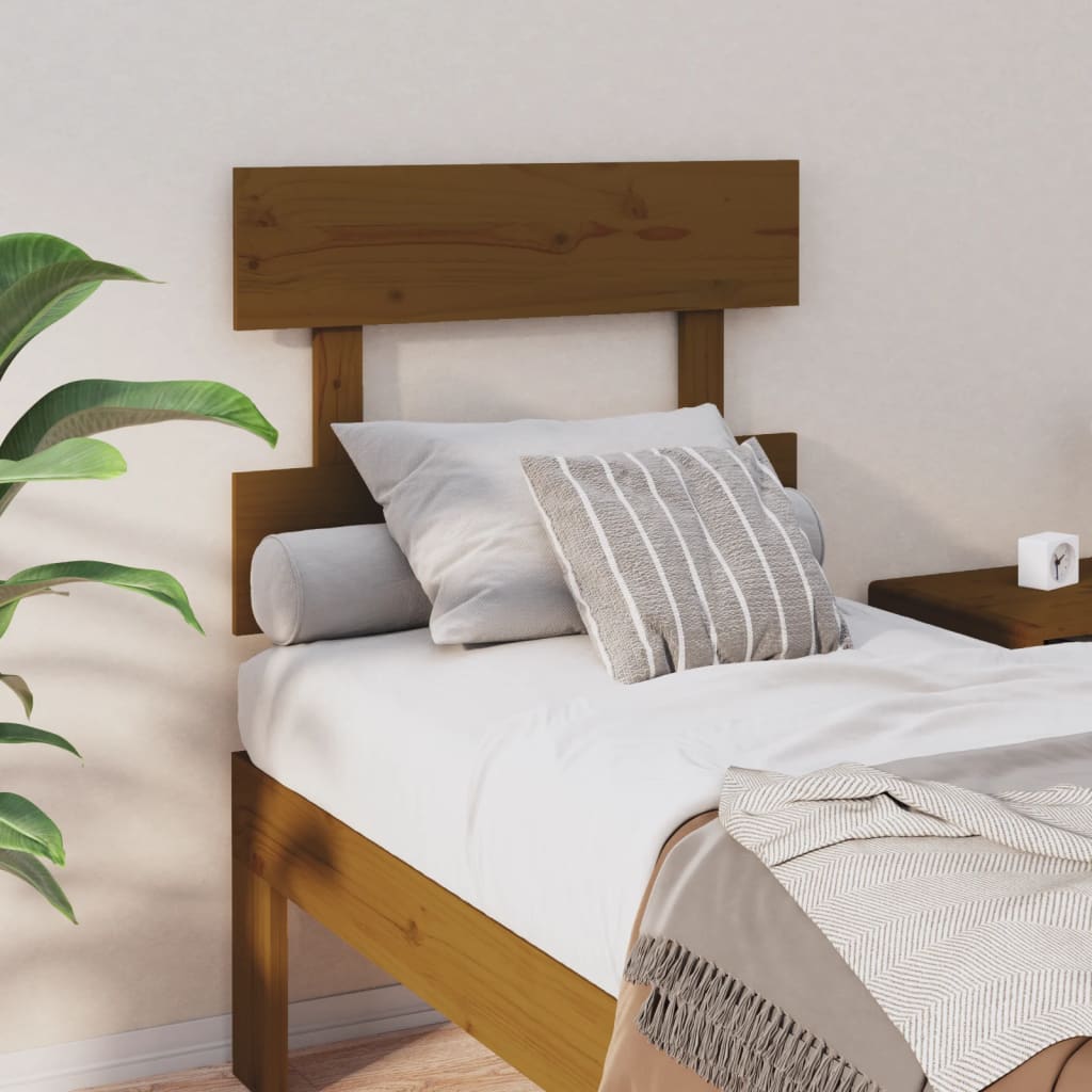 Bett-Kopfteil 78,5x3x81 cm Massivholz Kiefer