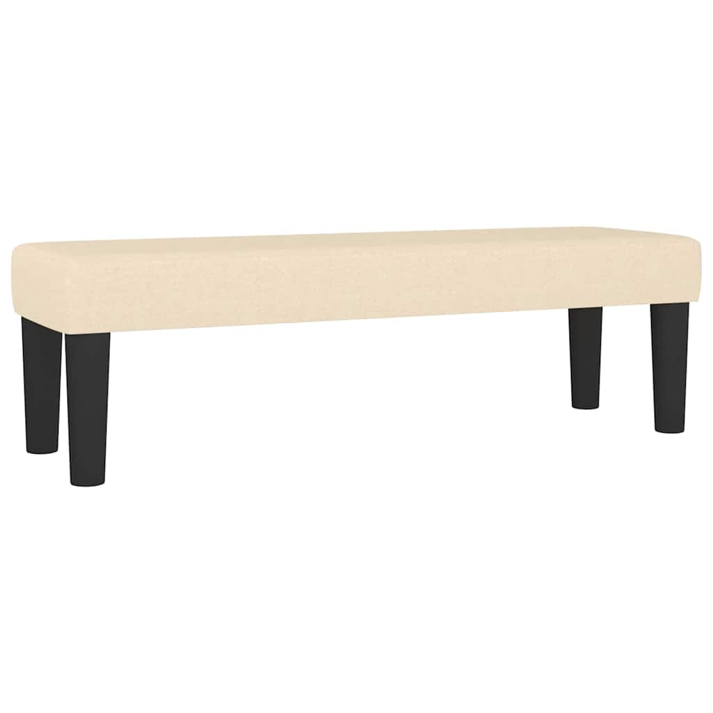 Sitzbank Hellgrau 70x30x30 cm Stoff