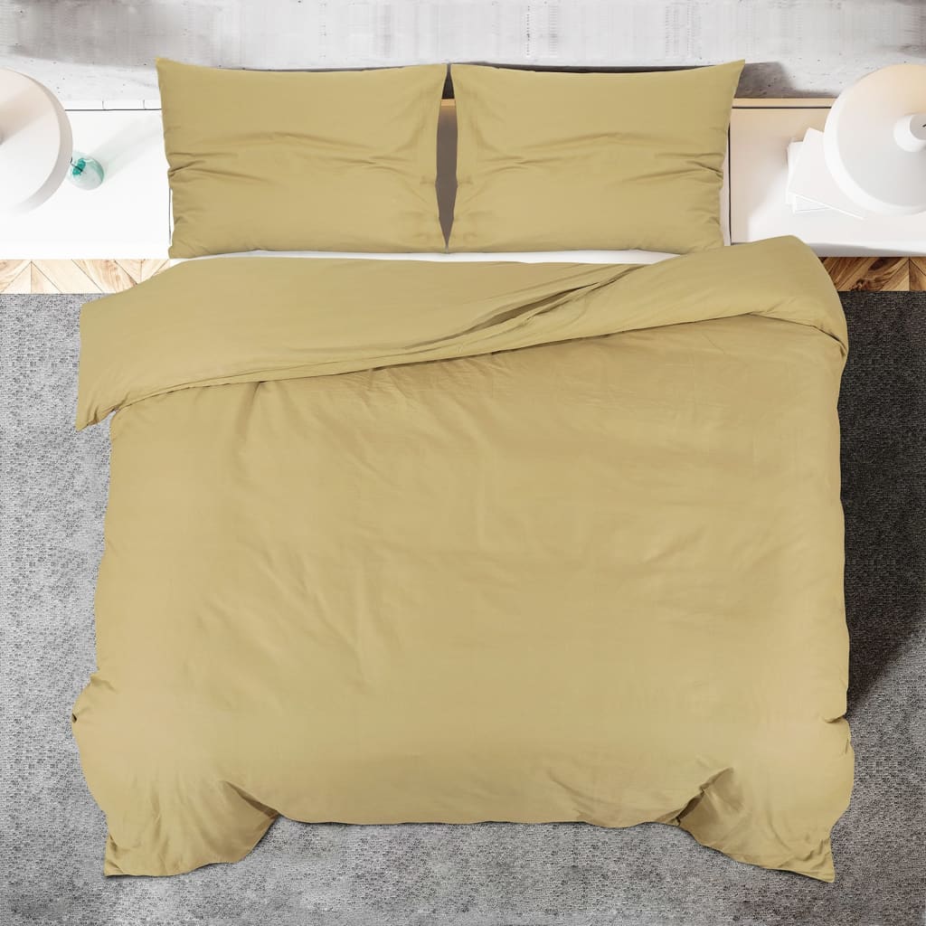 Bettwäsche-Set Anthrazit 140x200 cm Leichte Mikrofaser