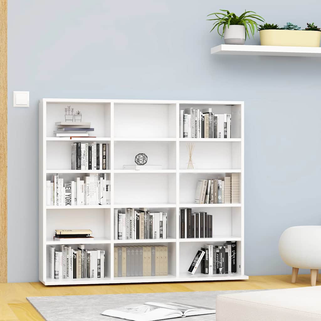CD Regal Schwarz Eichen-Optik 101 x 23 x 177,5 cm Holzwerkstoff
