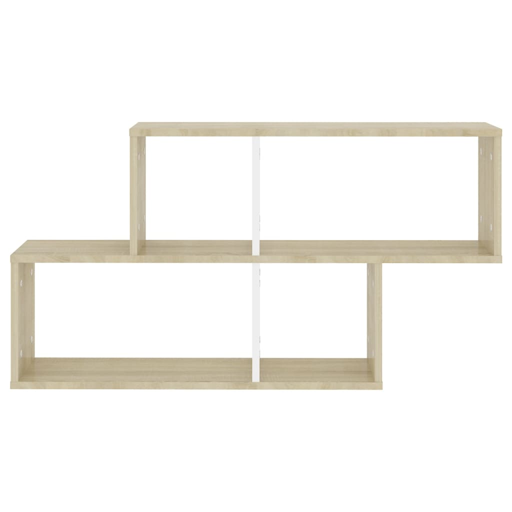 Wandregal Weiß 100x18x53 cm Holzwerkstoff
