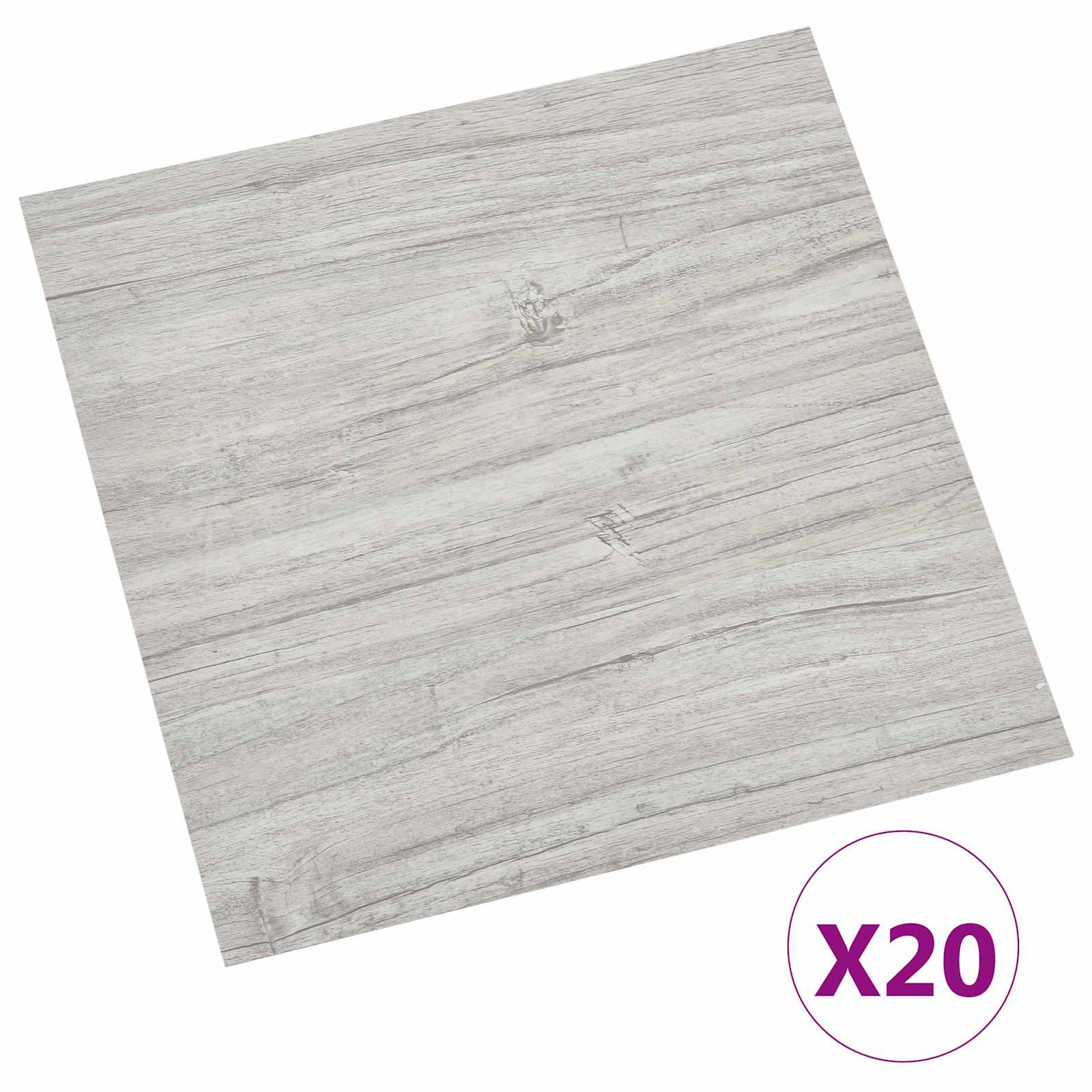 Selbstklebende Bodenplanken 30,5 x 30,5 cm 20 pcs PVC Betongrau