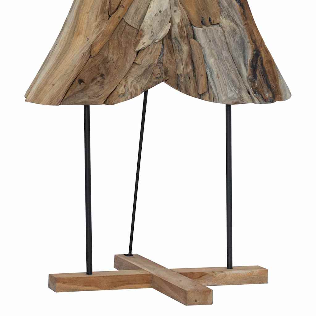 Weihnachtsbaum mit Ständer Braun 90 cm Massivholz Teak