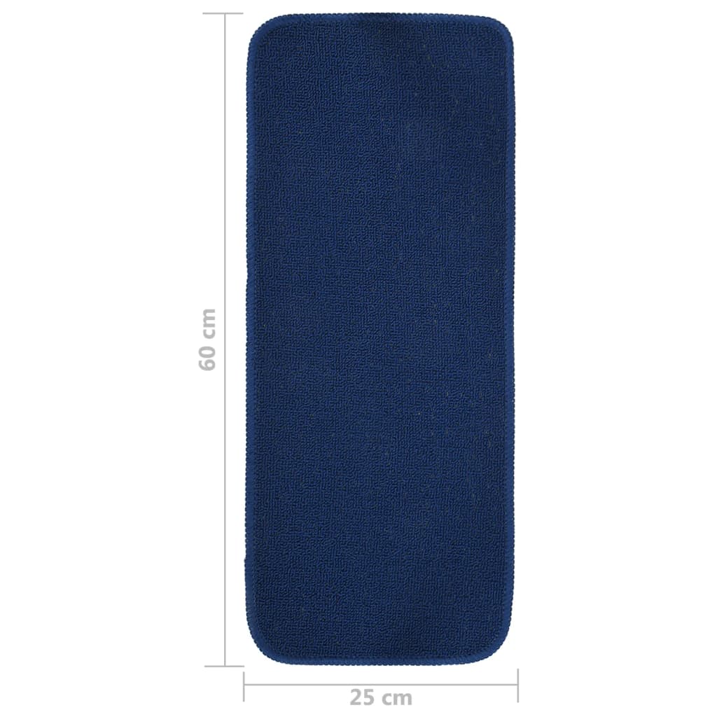 Antirutsch Stufenmatten 15 Stk. 60x25 cm Anthrazit Rechteckig