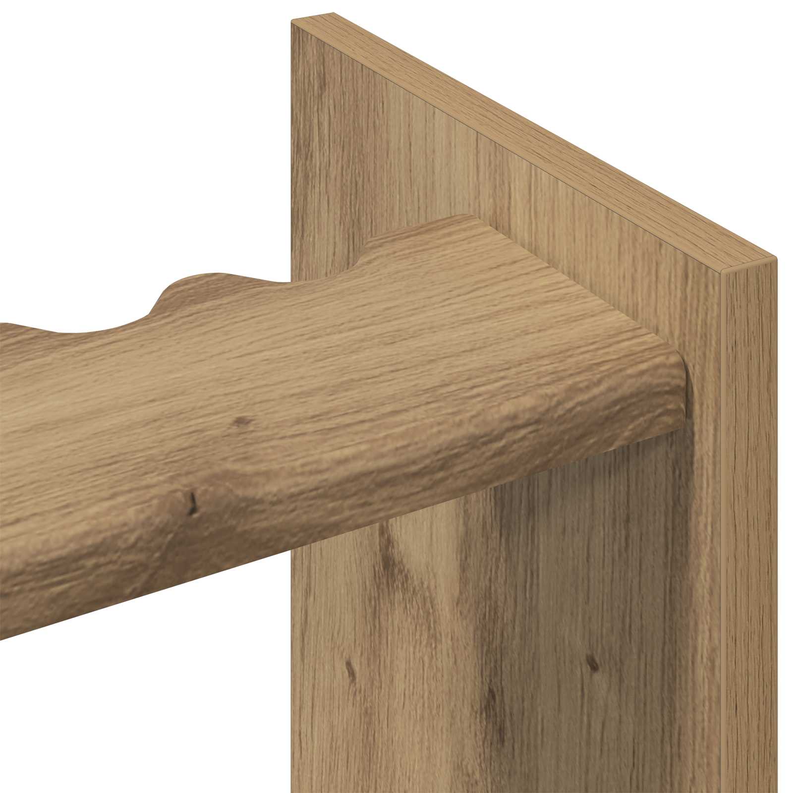 Billardqueue-Ständer Holzwerkstoff 60 x 20 x 57 cm Weiß