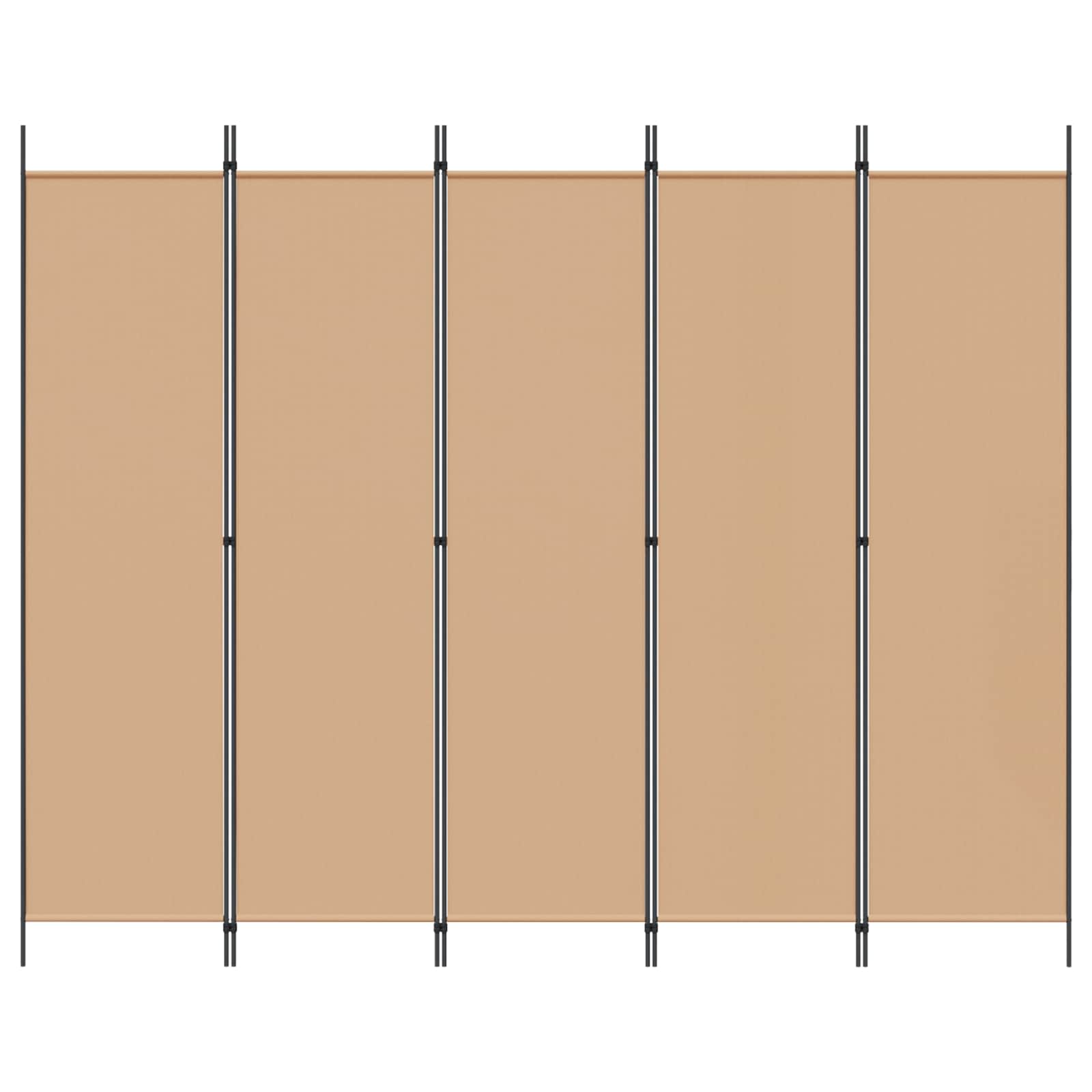 3-tlg. Paravent Schwarz 150x200 cm Stoff