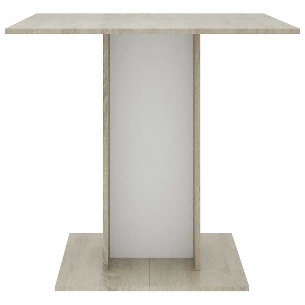 Esstisch Weiß 80x80x75 cm Holzwerkstoff