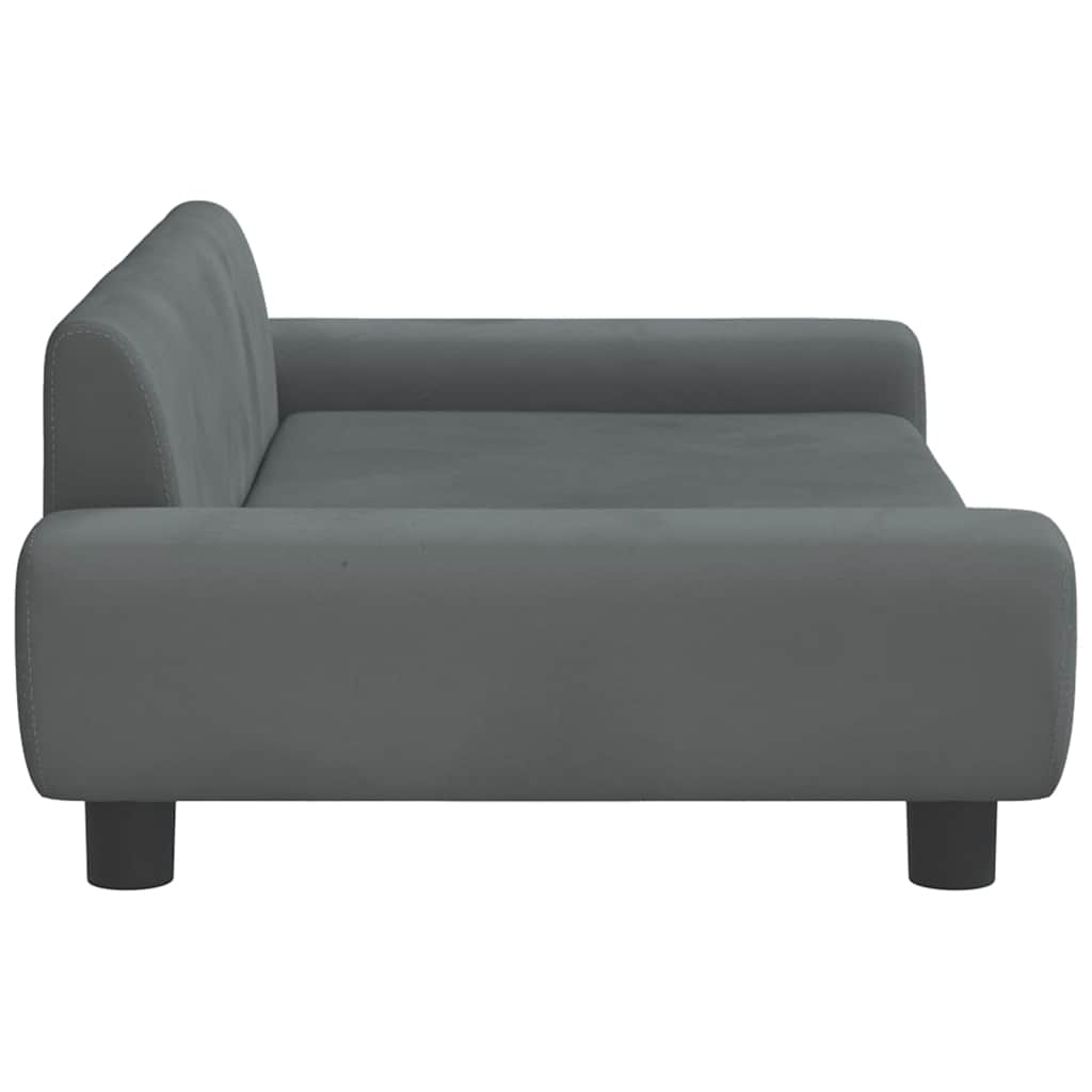 Kindersofa Blau 100x54x33 cm Samt