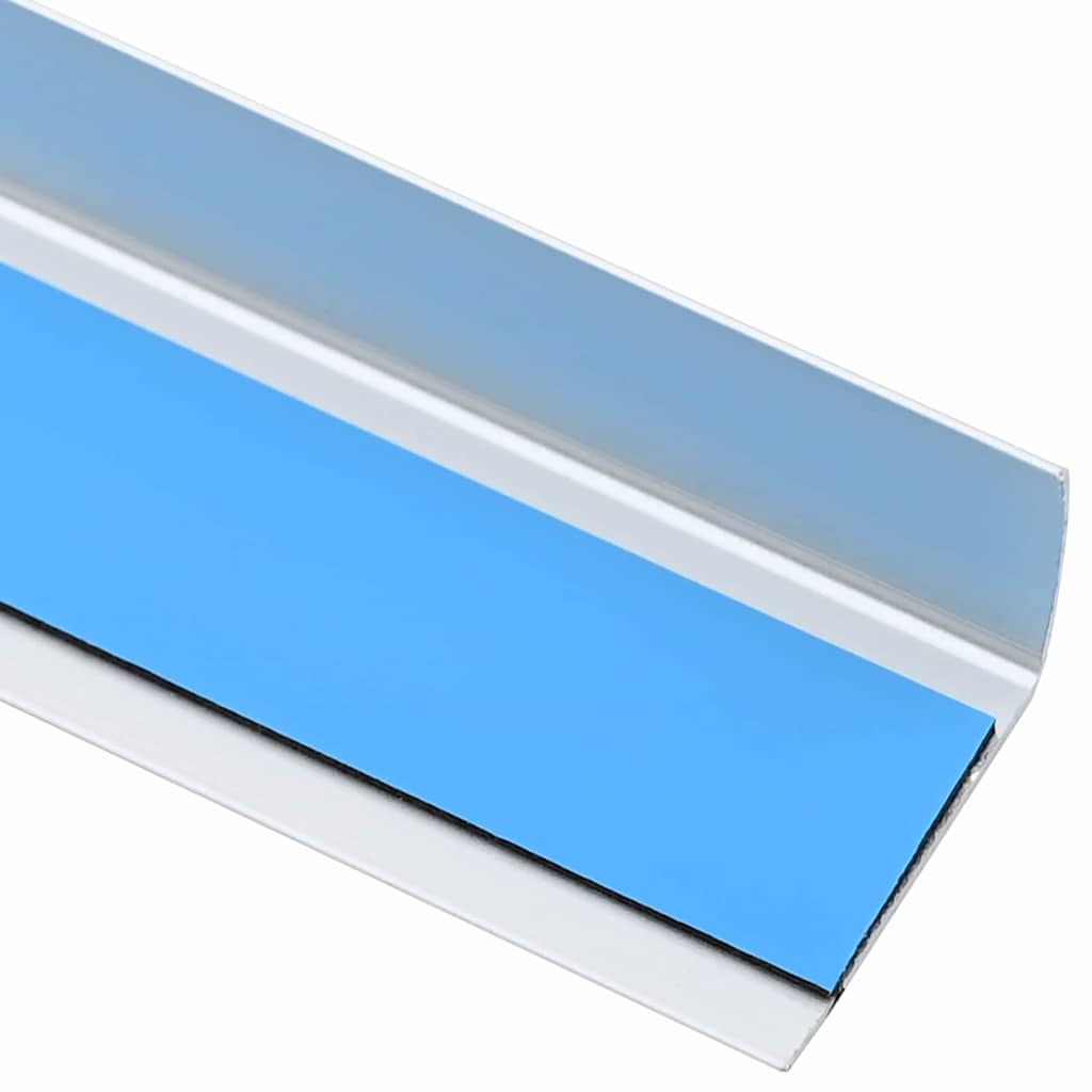 Treppenkantenprofile in L-Form 15 Stk. Aluminium 90 cm Silbern