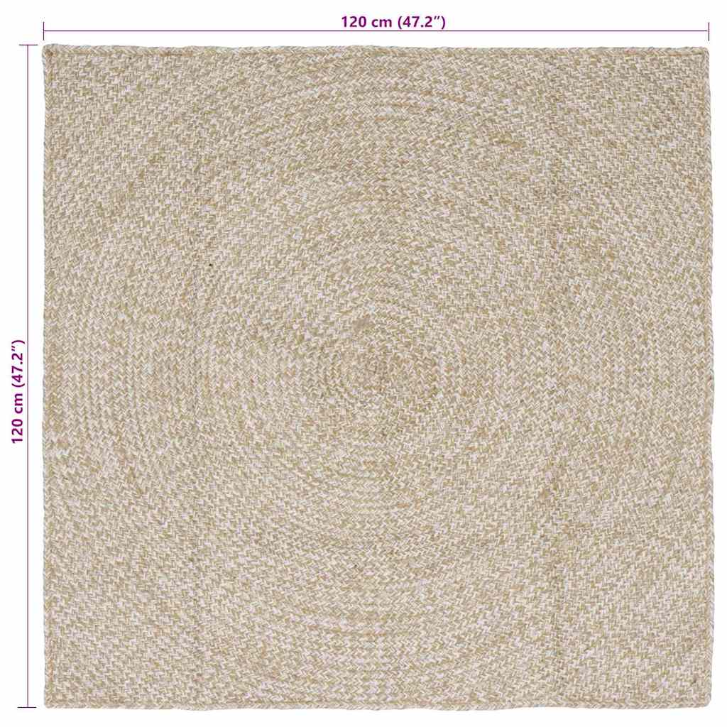 Bereichsteppiche Natürlich und Weiß 60 x 250 cm Jute