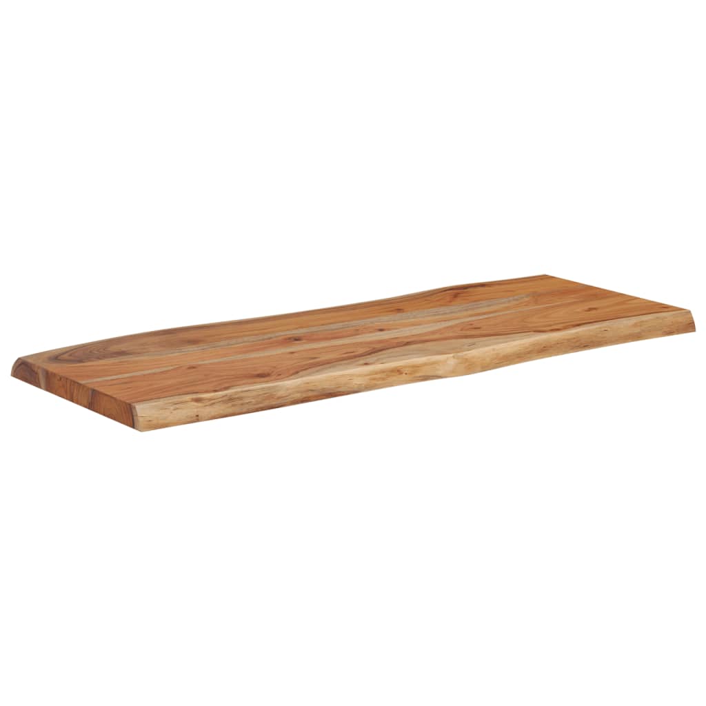 Tischplatte 40x40x2,5 cm Rechteckig Massivholz Akazie Baumkante