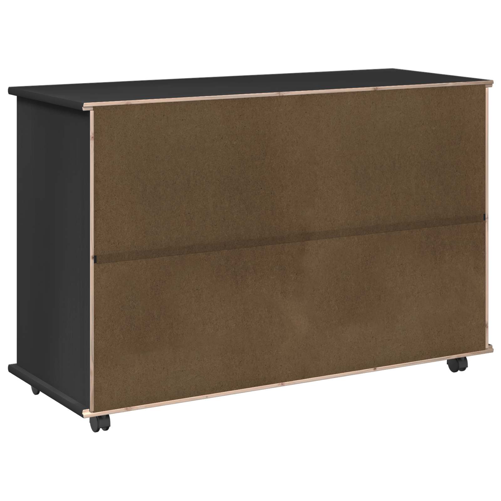 Rollschrank Honigbraun 100 x 39 x 65,5 cm Massivholz Kiefer