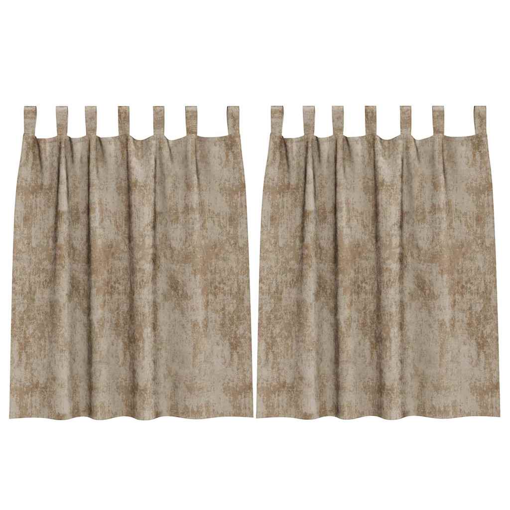Samtvorhänge mit Vorhängen 2 pcs Weinrot 140 x 140 cm Samt