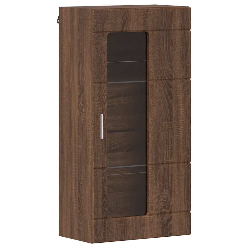 Highboard mit Regal FLORIN Weiß 60 x 35 x 182 cm Holzwerkstoff