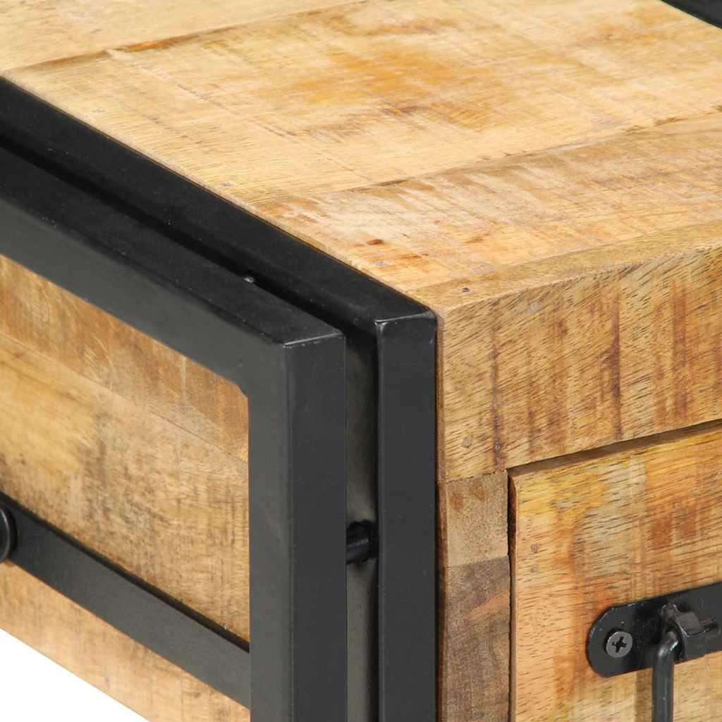 Nachttisch 40 x 35 x 50 cm Massives upgecyceltes Holz